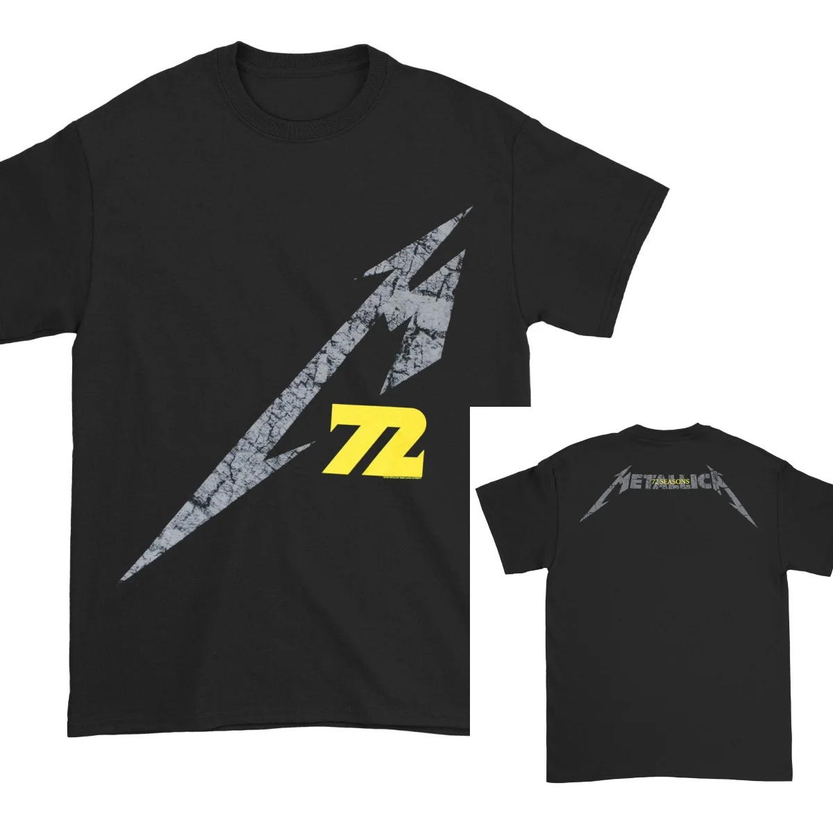 Camiseta informal Metallica 72 Seasons, camiseta de marca de lujo para hombres y mujeres