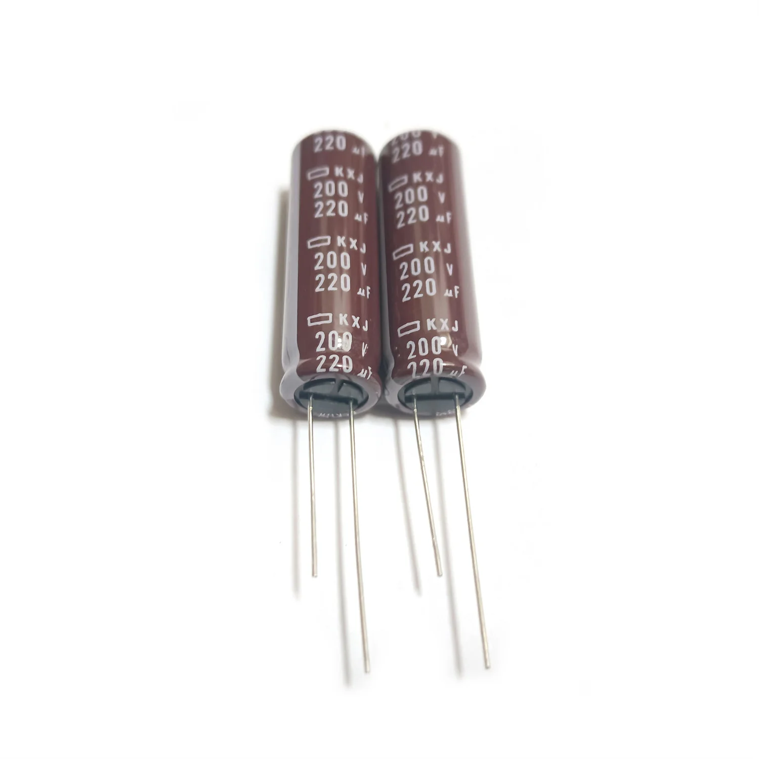 200PCS 200V220UF KXJ 12.5X40 EKXJ201ELL221MK40S Original New NIPPON CHEMI-CON Electrolytic Capacitor NCC Long Life Low Impedance