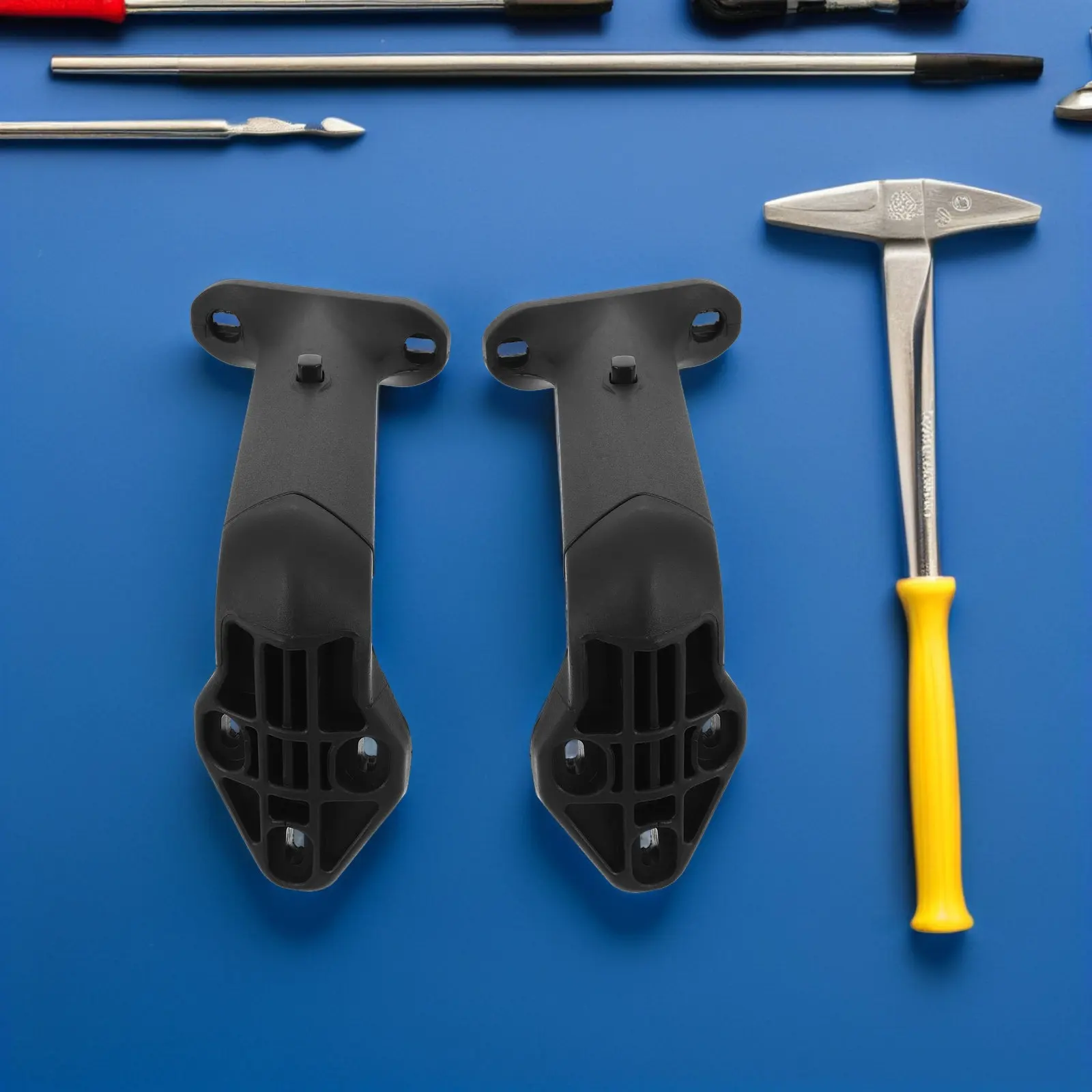 Suporte Ergonômico Ajustável para Braço Triangular de Cadeira Giratória de Plástico - Acessório Universal para Cadeira de Escritório/Computador