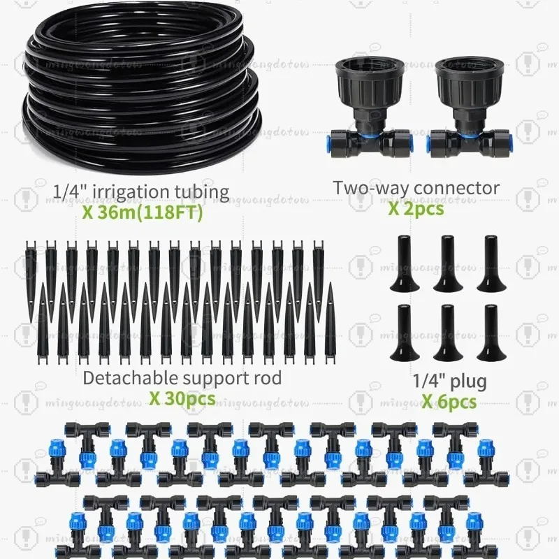 

New Spray Atomization Set Gardening Greenhouse Flowerbed Spray Low Pressure System Irrigation Set Watering Flowers