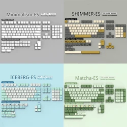 Spanish Keyboard Keycaps 136/140 Keys ISO Alice Layout XDA Profile PBT ES Keycaps Dye-Sub For Mechanical Keyboard 7U Space bar