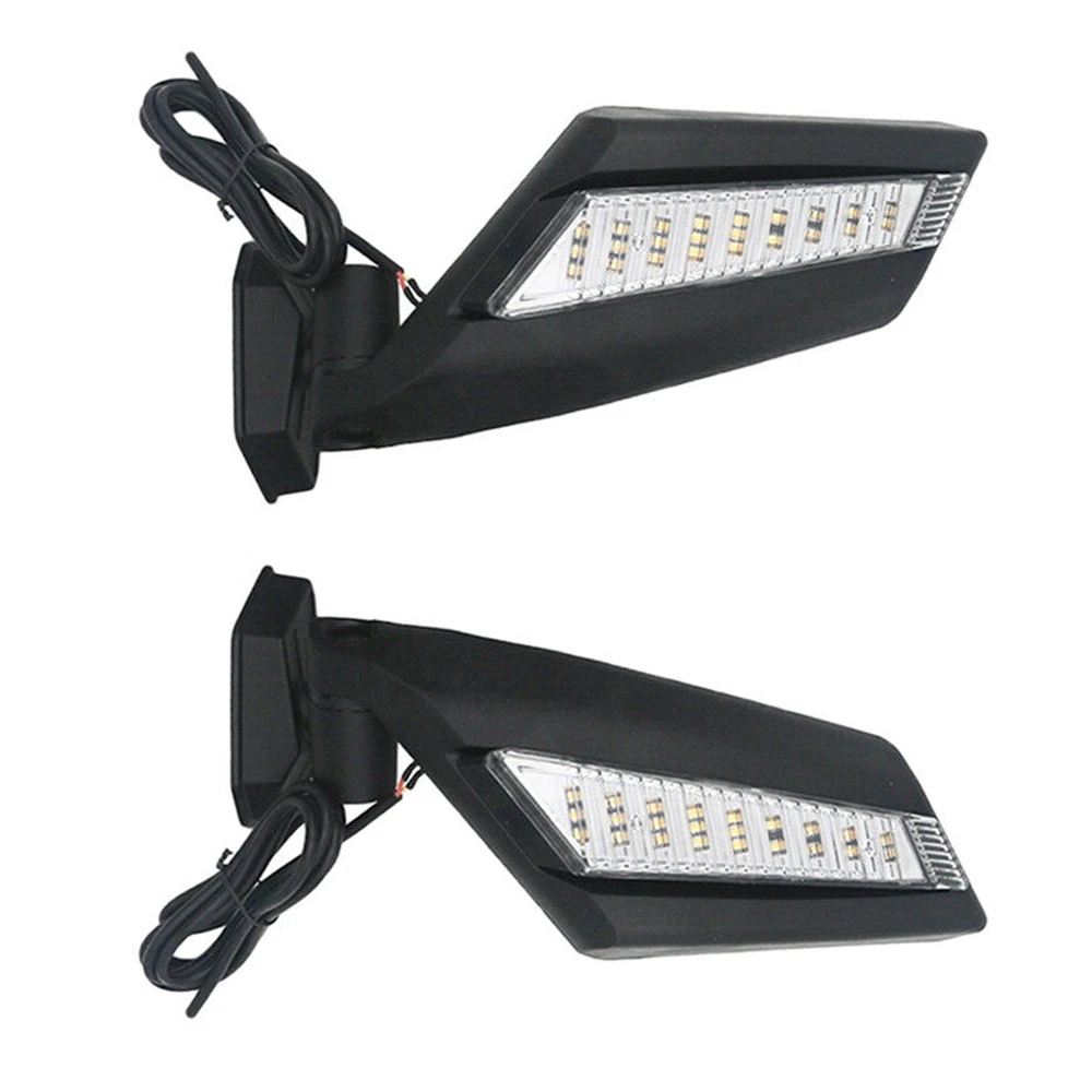 

2pcs Left & Right UTV Rearview Mirror with LED Turn Signal Light for Bombardier Can-Am Maverick X3 Turbo(R) 2017 2018 2019 2020