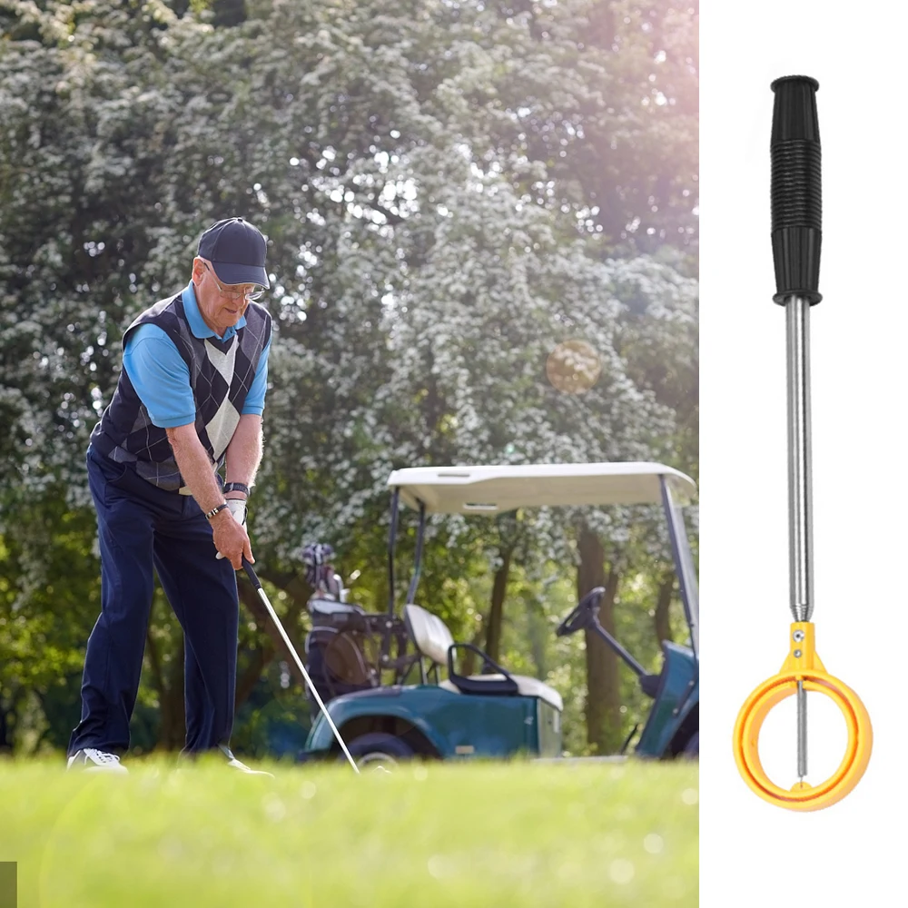 Telescopic Golf Ball Retriever Grabber Tool with Spring Release-Ready Head for Water Pond Lake Golf Accessories