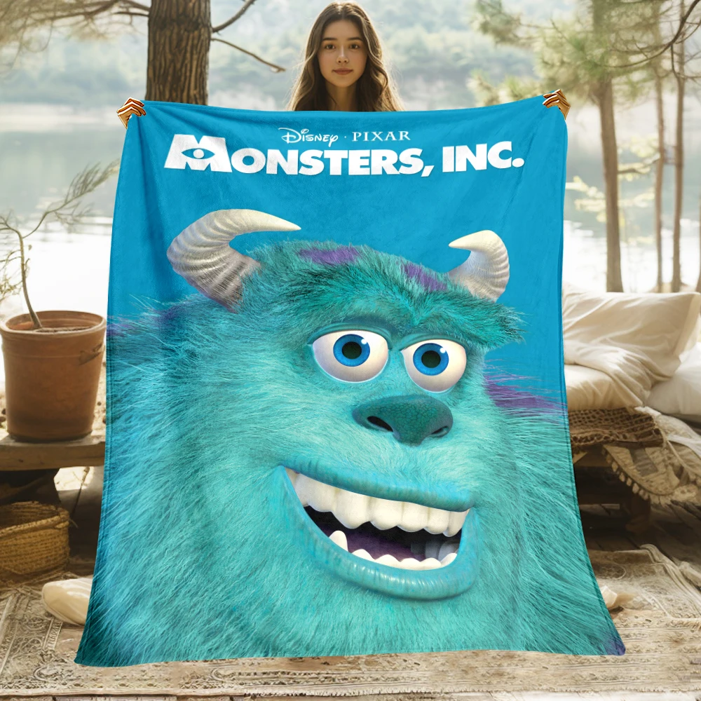 Monsters Inc Sullivan cute HD Print Blanket.Warm Flannel,living room,Sofa,Bed,table,Chair,Gifts,Picnics,Trips,Camp,Blankets.