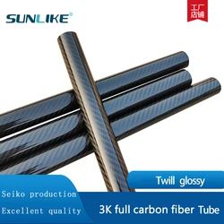 2 Máy Tính Hai Dây Bóng Sợi Carbon Ống Ống Máy Bay Không Người Lái Phụ Kiện OD4mm8mm12mm20mm30mm40mm50mm Dài 500Mm Máy Cắt CNC