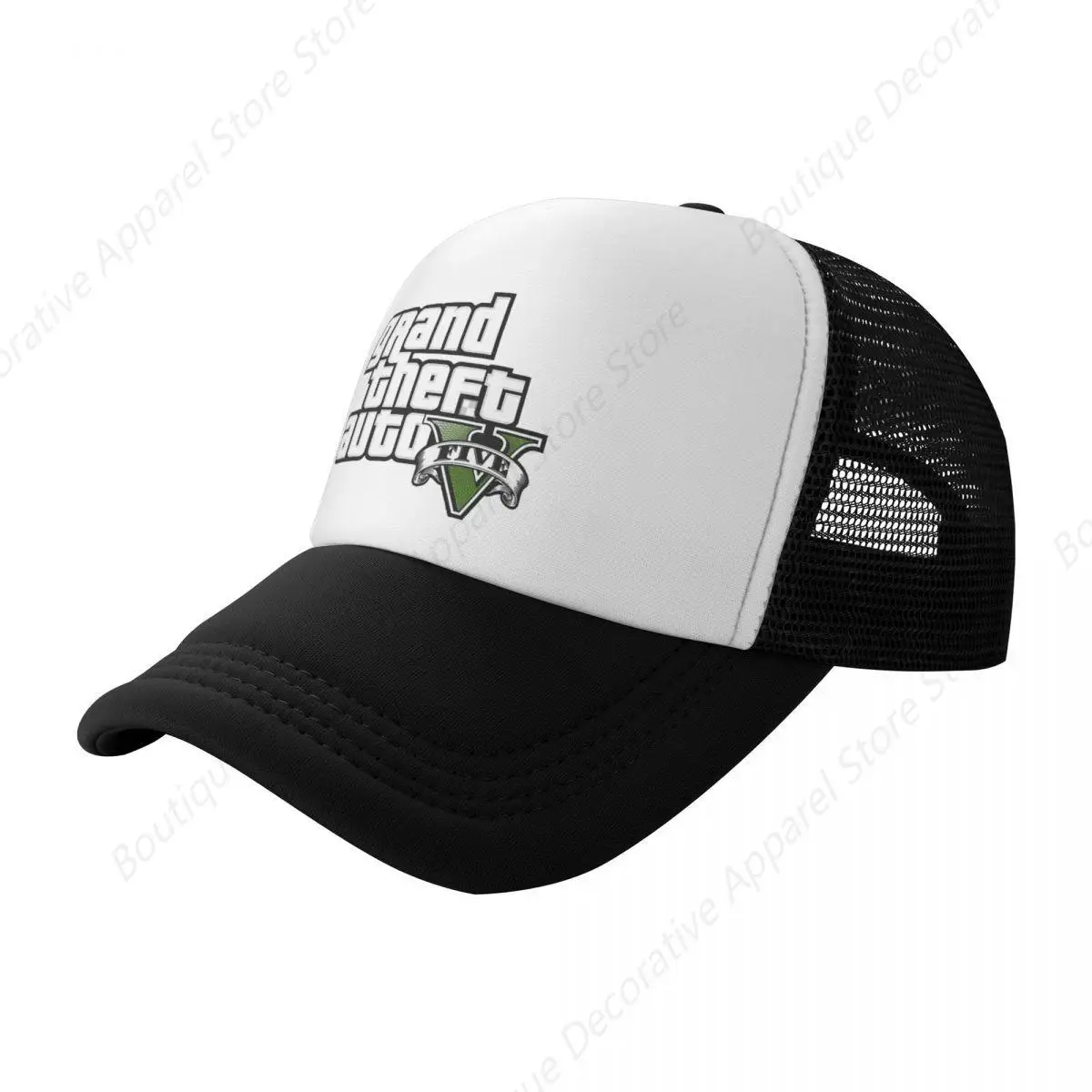 GTA 5 San Andreas Mesh Baseball Caps Unisex Hip-Hop Sun Caps Hat Breathable Polyester Sports Cap Summer Trucker Hat