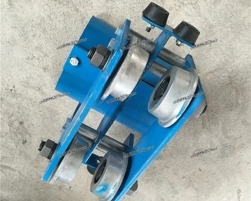 D-2 Type I-Beam Cable Trolley 12# Steel Beam Cable Sliding Trolley Industrial Wire Moving Pulley