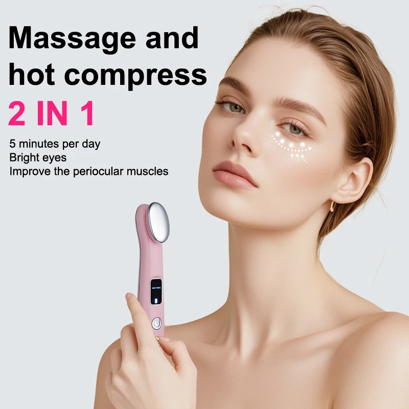 New Eye Vibration Massage 3 Mode Hot Therapy For Eye Care Facial Puller Relaxation Tool Portable USB Massager Tool
