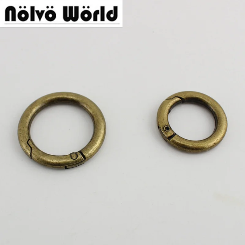 

10-100pcs 19mm 25mm Bronze old silver 5.0 Webbing Gunmetal Nickel Snap Spring Ring for Making Purse Bag Handbag Handle Connector