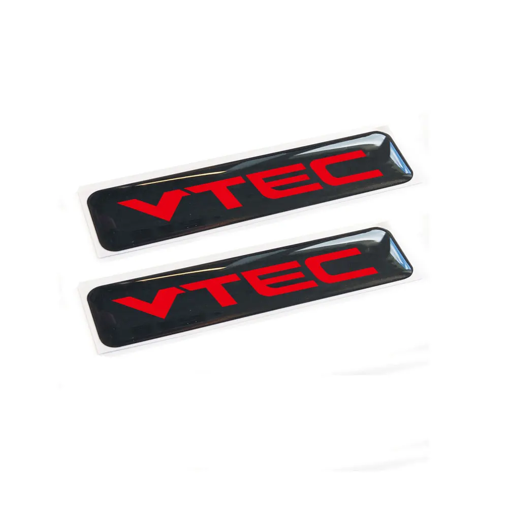 5pcs VTEC DOHC  Sticker for Honda Civic Decal Euro Drift stickers  3D Gel Decal Stickers Badges