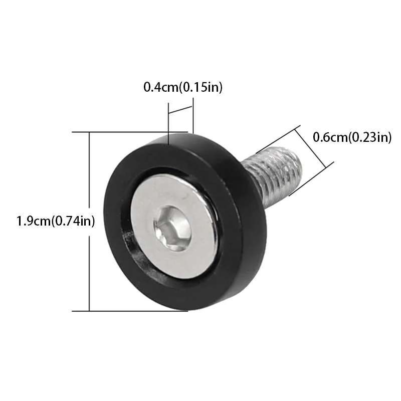 10Pcs M6 Car Modified Fasteners Fender Washer Bumper Engine Concave Screws Fender Washer License Plate Bolts Car Styling Gasket