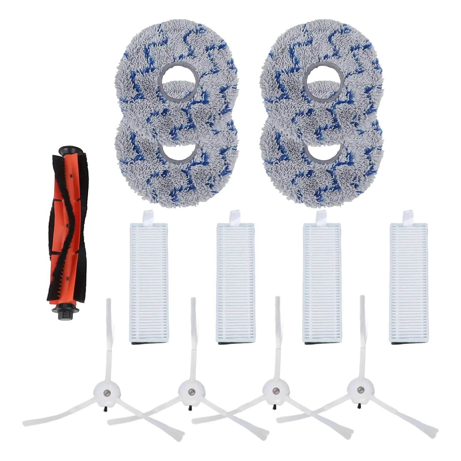 مرشح الجانب الرئيسي فرشاة ممسحة القماش عدة نظافة الهواء أرضيات بلا أضواء وتنظيف الحواف الكاملة ل IMOU RV2 جهاز آلي لتنظيف الأتربة #4