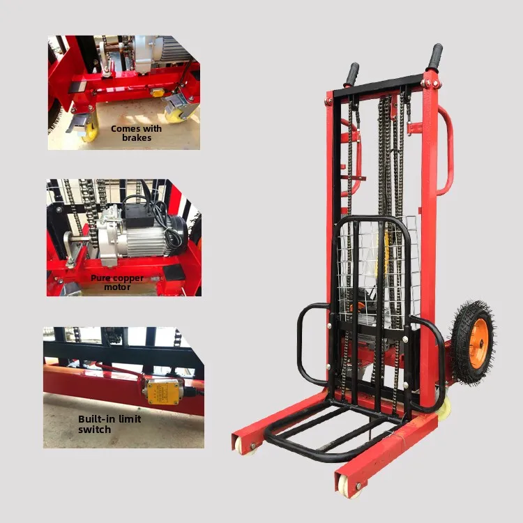 

LMM electric stacker stacker stacker handling loading and unloading lifting table small forklift