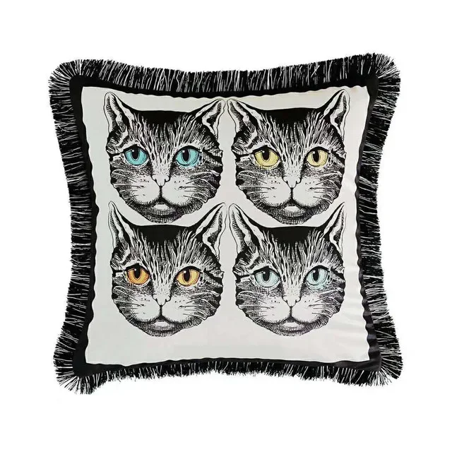 

Sofa Throw Pillow Case Colorful Classical Luxurious Animal Decorative Cushion Cover Home Decoration