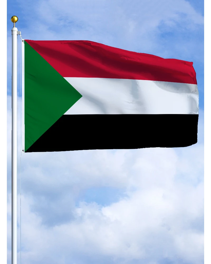 

60×90 90x150 120×180CM Sudan Soudan Emblem Flag Polyester Printed Banner Tapestry For Decor