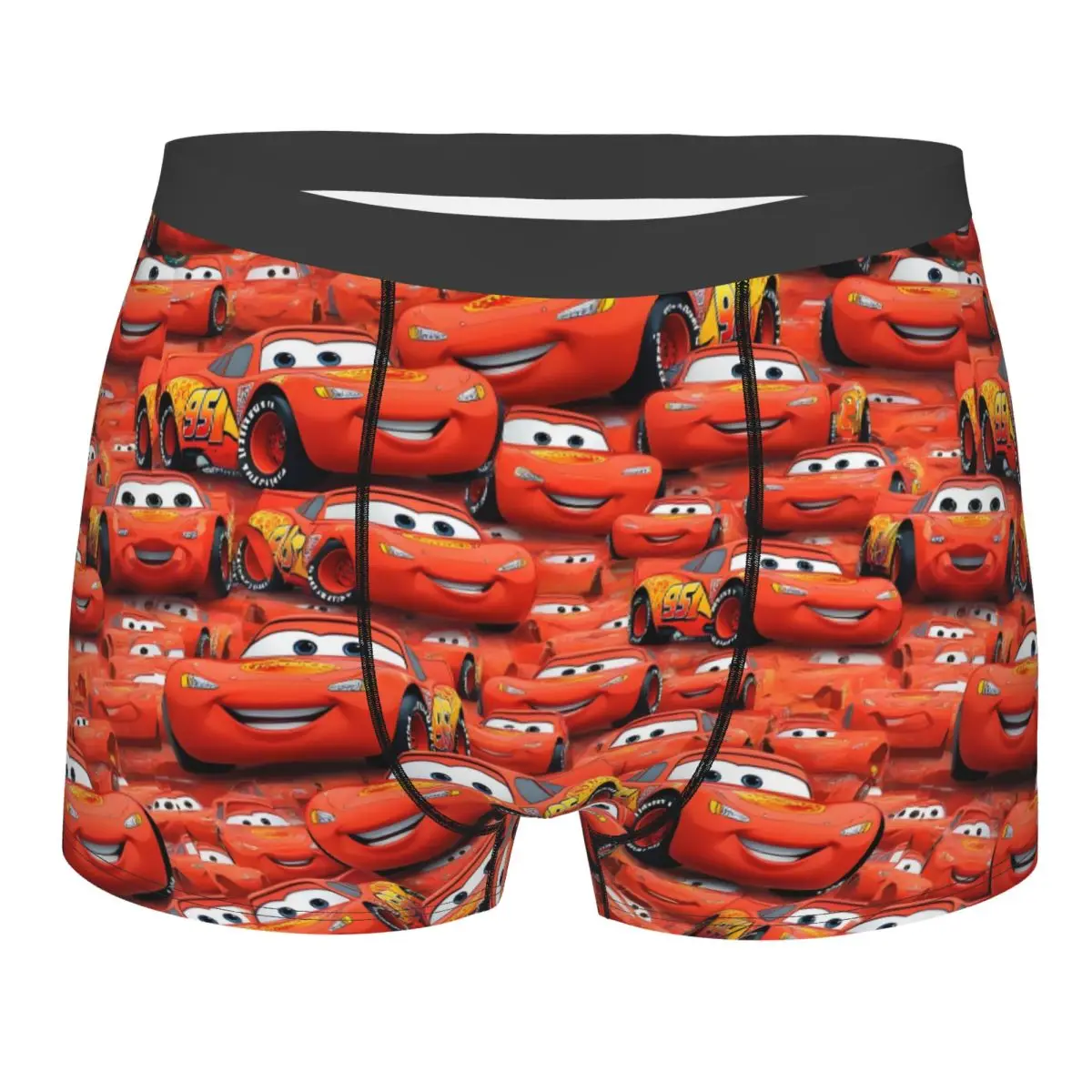 

Custom Lightning McQueen 95 Racing Underwear Men Printed Hot Boxer Briefs Shorts Panties Breathable Underpants