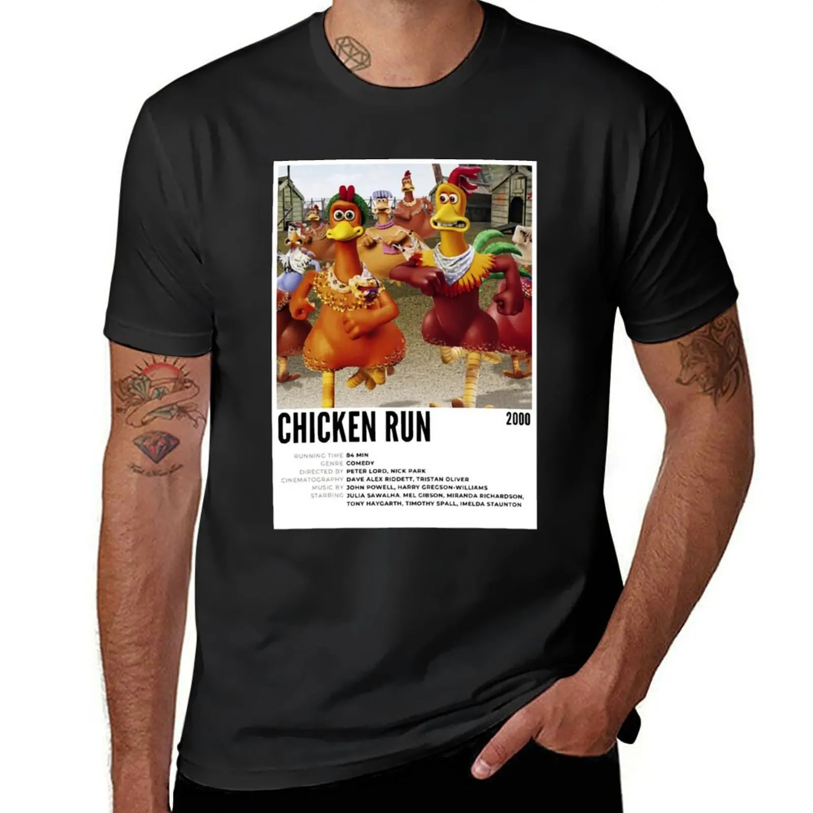 

Chicken Run T-Shirt anime sublime plus sizes tees T-shirts for men cotton