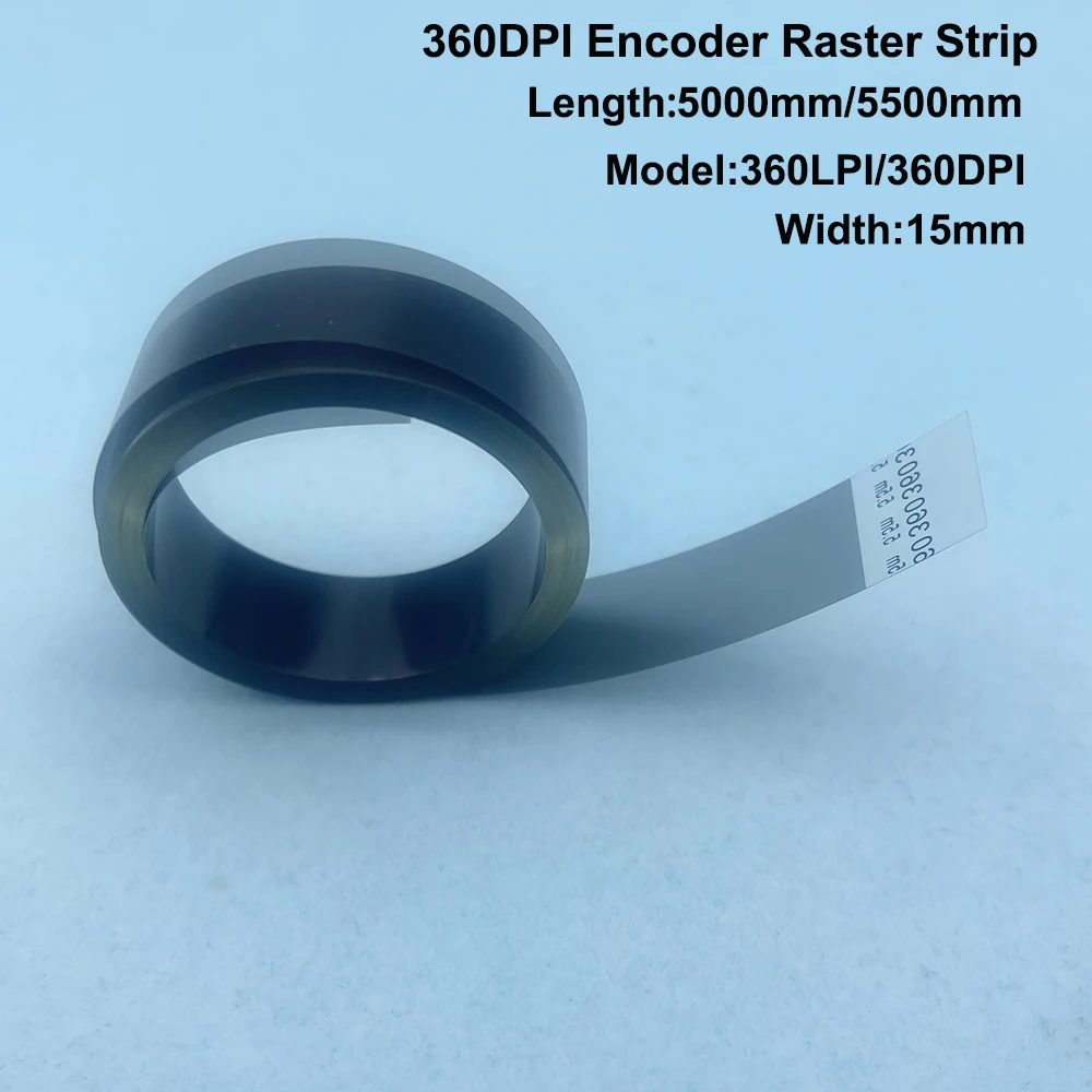 1PC Encoder Sensor Strip Raster 360dpi 360lpi 15mm width Decoder Tape Film of Konica KM 512i Head Taimes Wit color Flora Yaselan