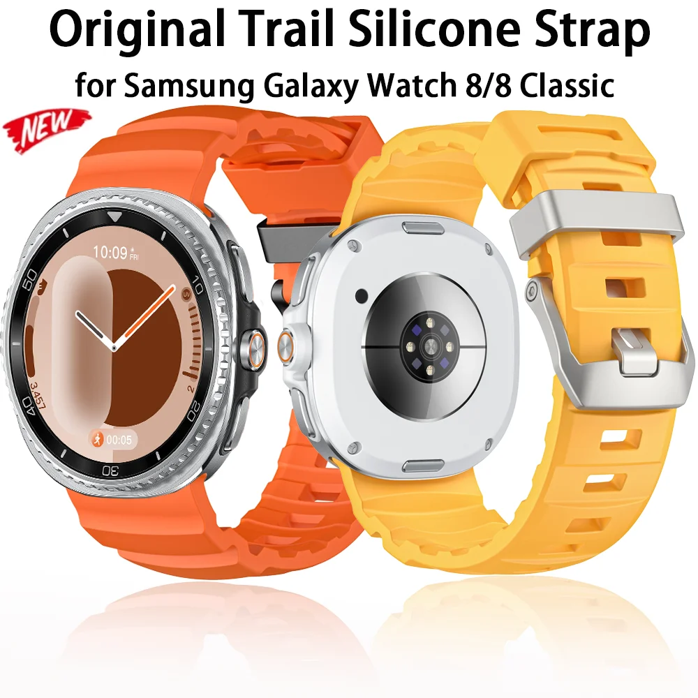 

Оригинальный силиконовый ремешок Trail Sports для Samsung Galaxy Watch 8 Classic 46 мм, браслет для Samsung Galaxy Watch 8, 44 мм, 40 мм, ремешок