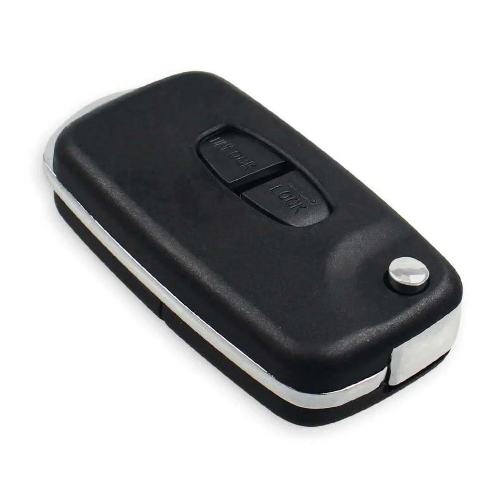 KEYYOU Modified Folding Remote Car Key Case For Mitsubishi Pajero Sport Outlander Grandis LANCER-EX ASX Right Blade 2 Button