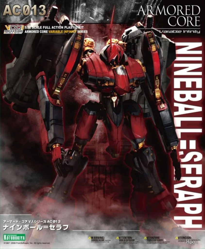 

Kotobukiya VI Series NINEBALL SERAPH Action Figures Armored Core Anime Collection Model Gift