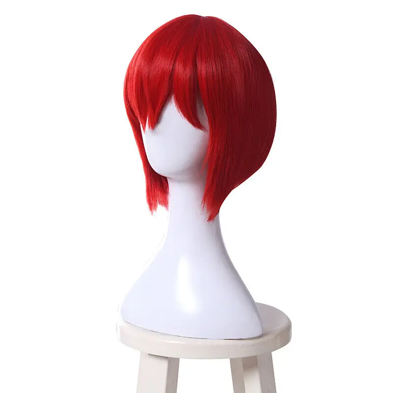 Ancient Magus Bride Chise Hatori Wig Cosplay rambut pendek merah Wig sintetis