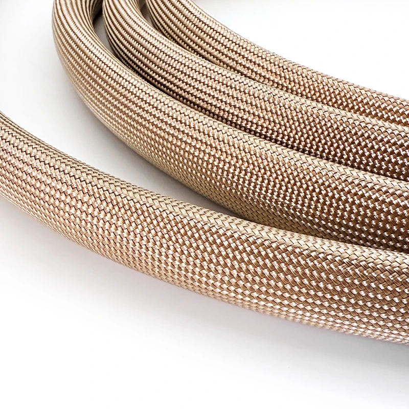 Glasfaser rohr 1mm ~ 30mm htg Kabel hülse weiche chemische Glasfaser geflochten isoliert Hoch temperatur rohr Draht wickel schützen – Detail 8