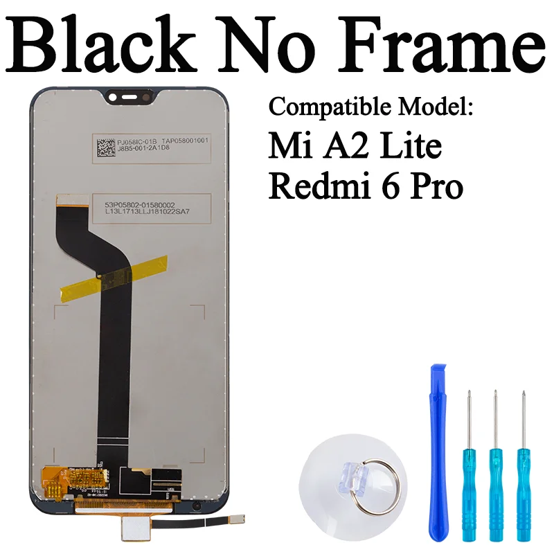 M1805D1SG 100% testado premium lcd para xiaomi mi a2 lite display