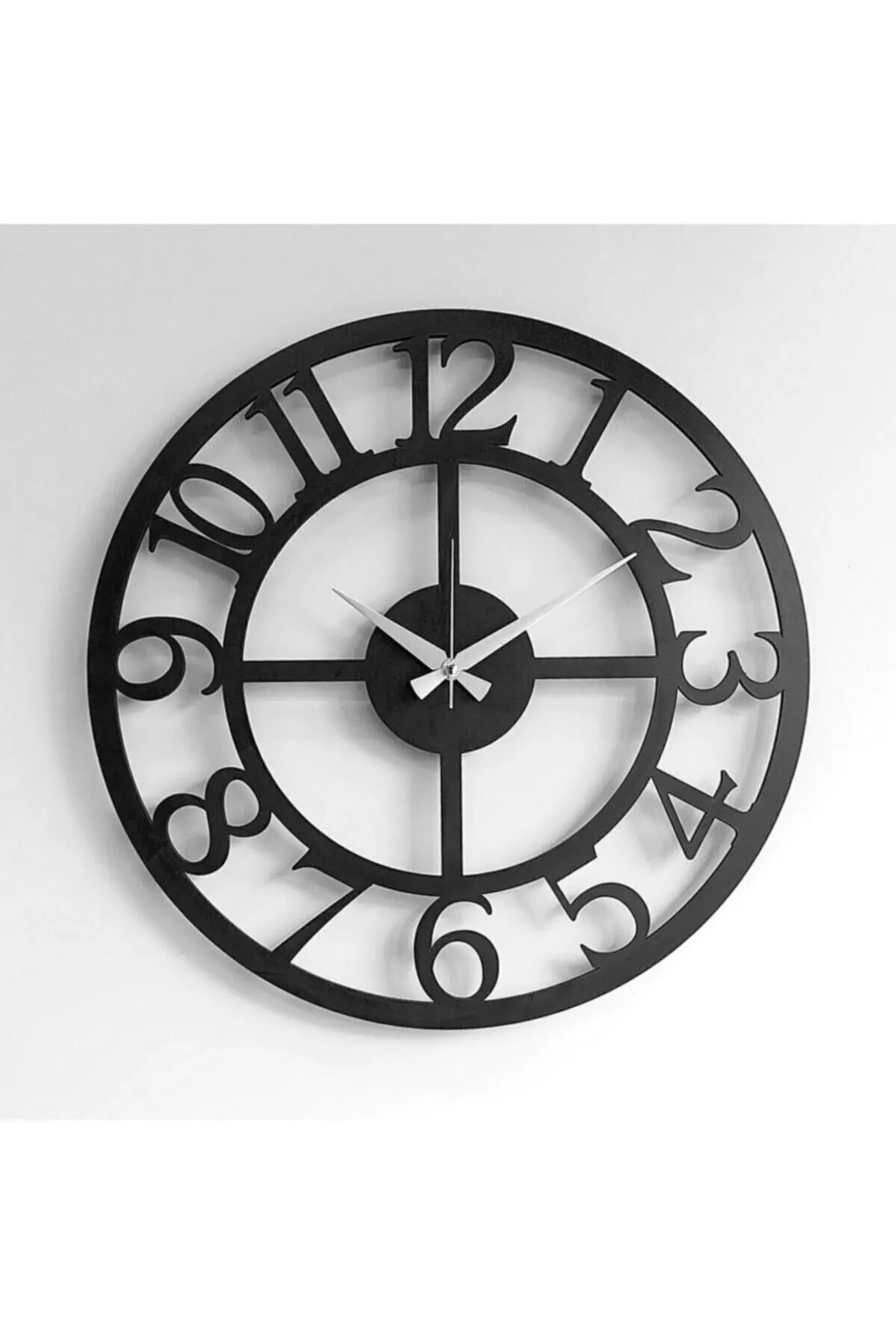 

Uras Black Full No. Silent Wooden Decorative Wall Clock Wall Clock Creative Home Decor