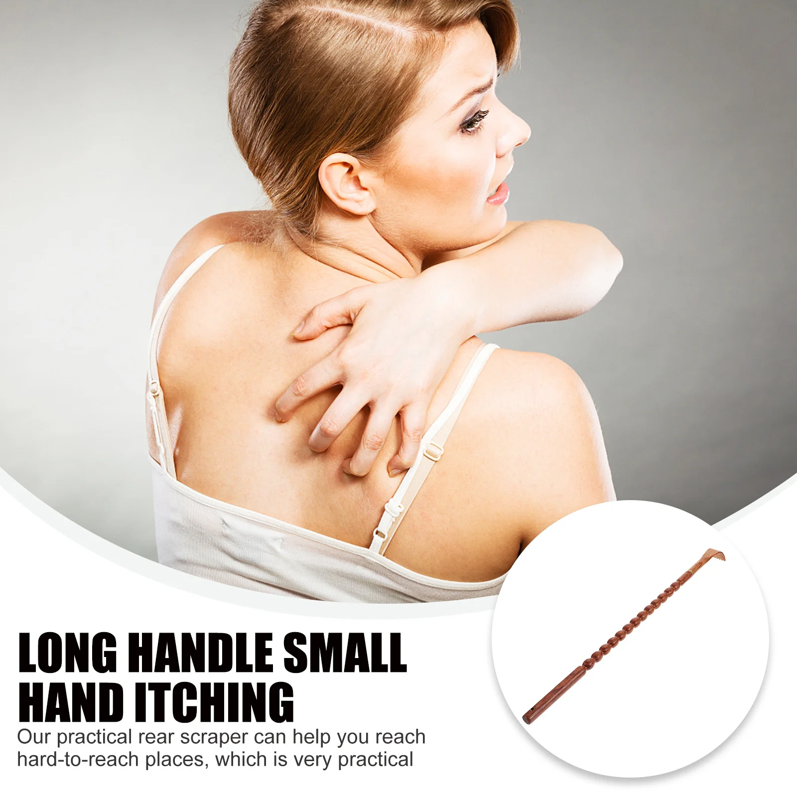 

1pc Wooden Back Scratcher Durable Body Massager For Itching Relief Portable Self Massage Tool Back Scratching Claw Practical
