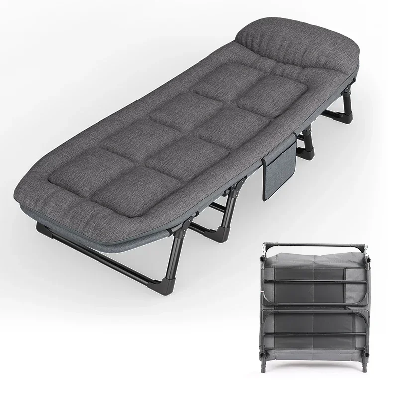 office bed,folding bed camping portable single simple stainless steel comfortable folding bed, camping,single bed