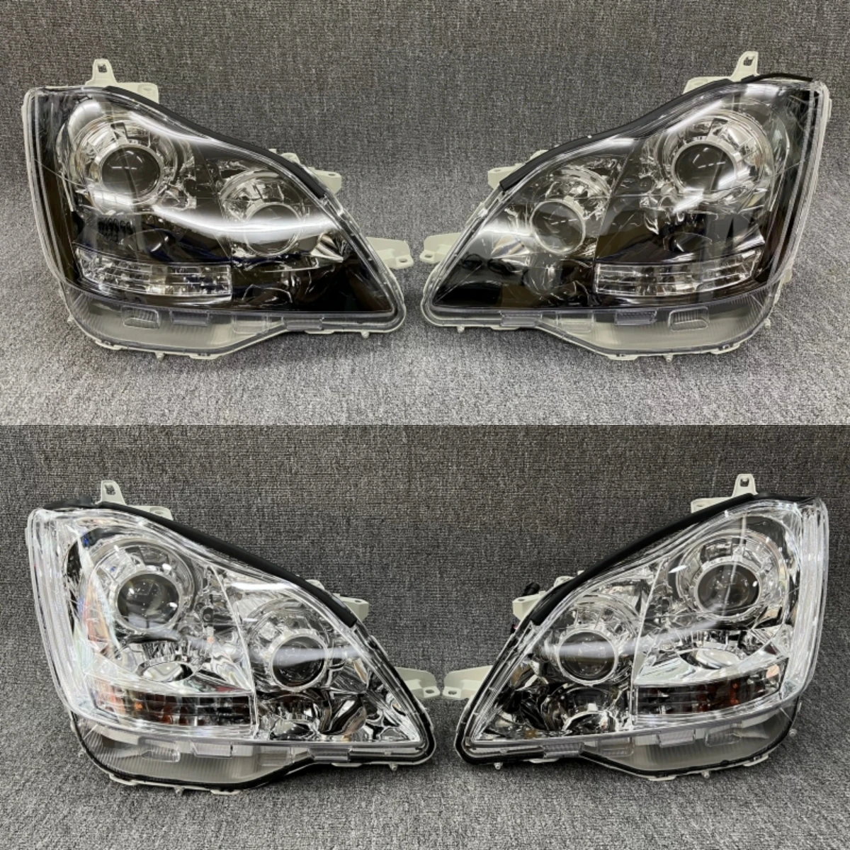 For Toyota Crown 12-gen 05-09 Car Headlight Assembly Modified LED Lens Head Lamp Daytime Running Light