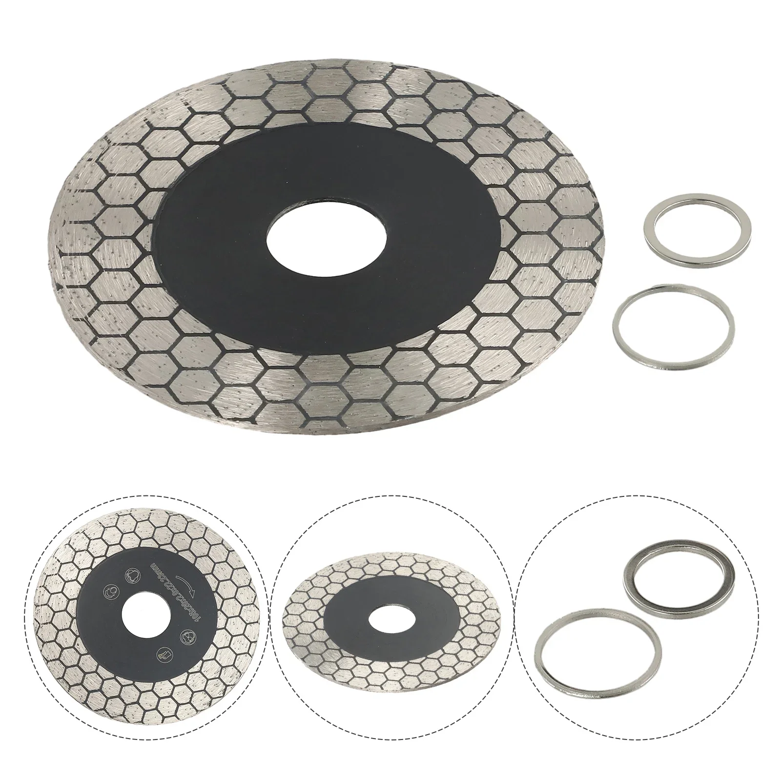 Imagem -04 - Diamante Telha Viu Lâmina de Corte Disco Moagem Roda para Porcelana Cerâmica Telha Viu Lâmina Fabricação Ferramentas Elétricas 105 115 125 mm