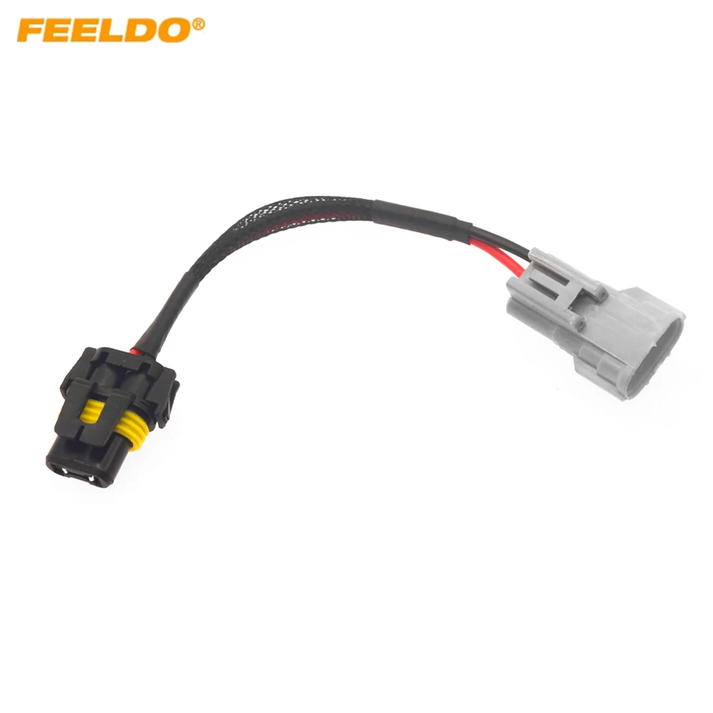 Car Headlight Conversion Adapter Use For Vehicles Equipped OEM Round DDLT004 Xenon Ballast  To 9006/HB4 LED HeadLight Lamp
