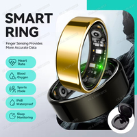 2025 New Smart Ring Blood Oxygen Heart Rate Sleep Monitor Sports GPS Tracking Remote Care 10ATM Waterproof Men Women Smartring