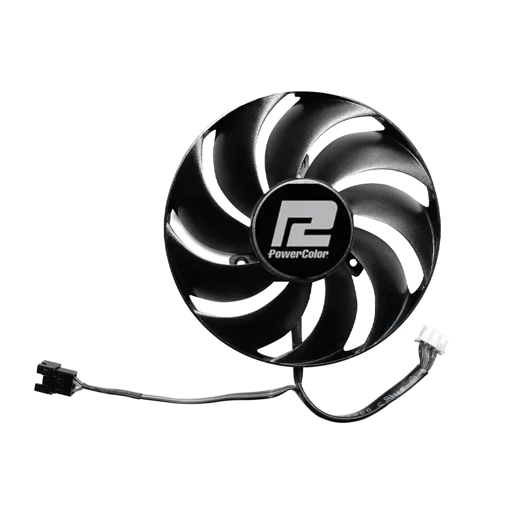 8​7MM T129215BU RX6750XT Video Card Fan For Powercolor RX 6750 XT GDDR6 Replacement Graphics Card GPU Fan