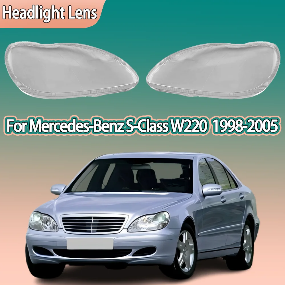 

Для Mercedes Benz S-Class W220 S600 S280 1998 1999 2000-2005 гг. Крышка передней фары автомобиля Крышка фары Стеклянная оболочка линзы