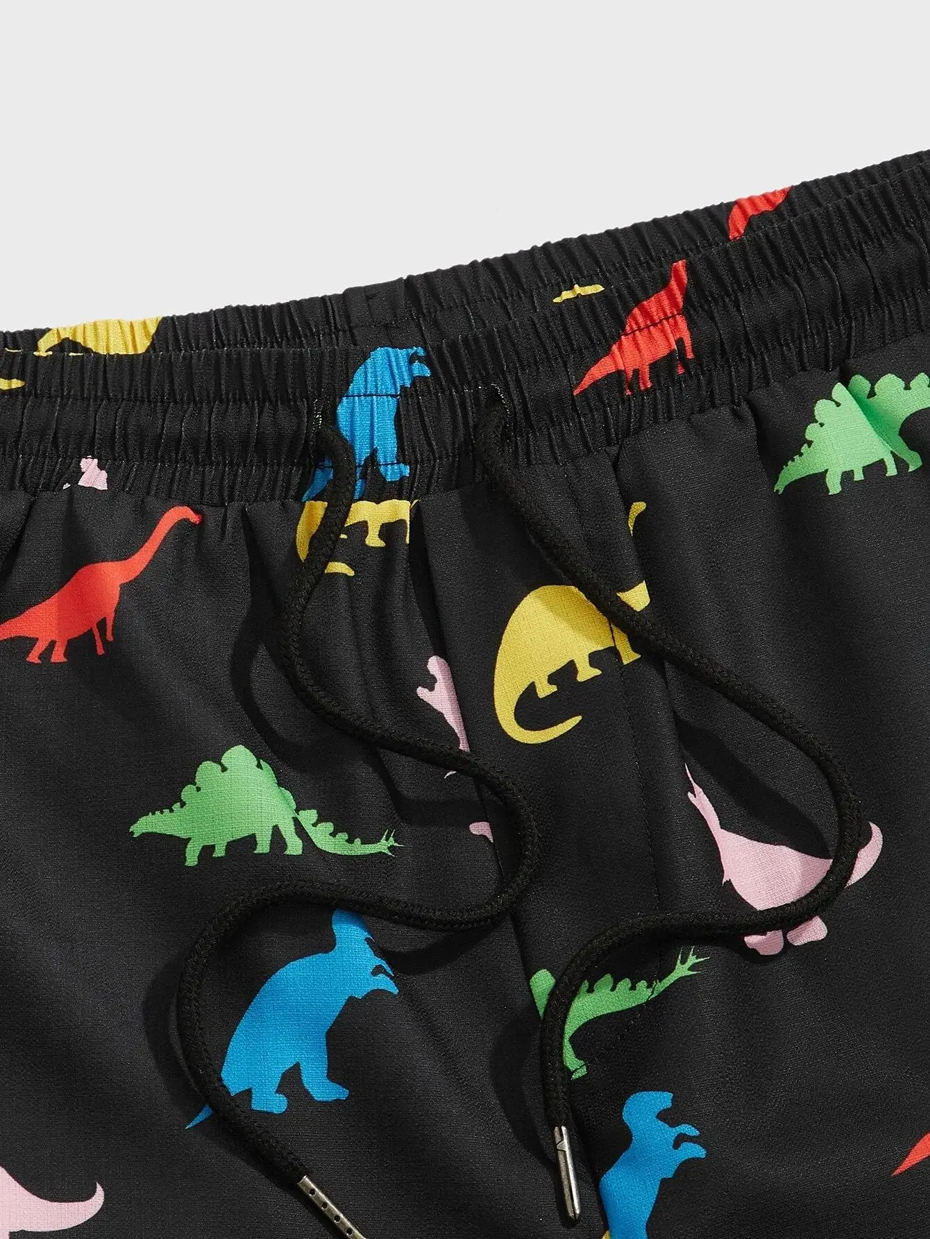 Men\'s beach shorts Dinosaur pattern 3D Printed  Board Summer Swim Trunks Elastic Waist Drawstring Hawaiian Style