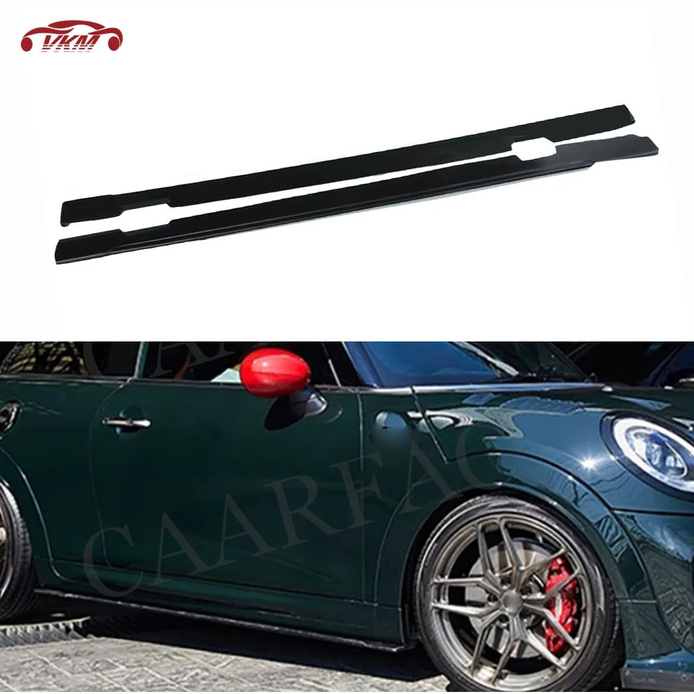 Für MINI F56 Carbonfaser-Seitenschweller-Spoiler-Verlängerung Diffusor Splitter für BMW MINI Cooper JCW F56 F57 2022-2024 FRP Bodykits