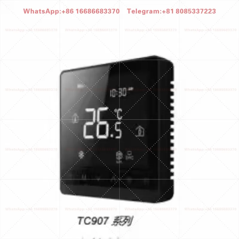 TC907-3A2LB TC907-3A4LAB TC907-3A4LMAB Black LCD Thermostat