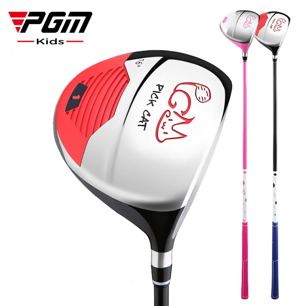 PGM-Right Handed Aluminum Alloy Golf Clubs for Kids,Head Club,Children Drivers for 3-12 Years,1# Wood Pole,Carbon Shaft, JRMG007