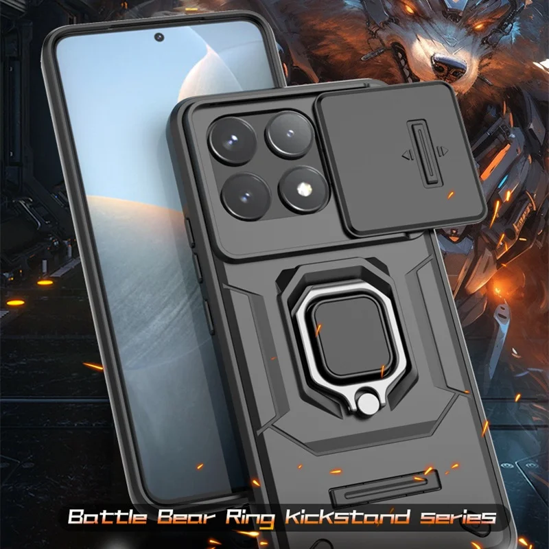 For Xiaomi Poco F6 Pro 5G Case Anti Shock Kickstand Magnet Armor Phone Cases for PocoF6 Poko Little F6Pro F 6 Pro 6Pro 6F Cover