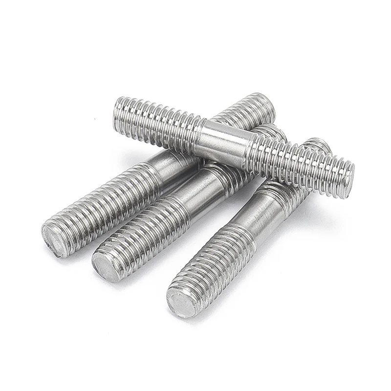 304 Stainless Steel Double End Thread Rod M3 M4 M5 M6 M8 M10 M12 M16 Double End Bolts Stud Bolt Tooth Stick Dual Head Thread Bar