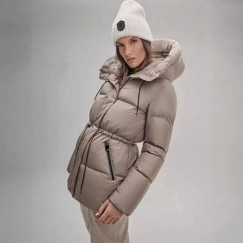 

Women's Winter Tops Jacket Cotton Coat Hooded Waisted Mid-length Warm Warm Thickened Vintage Comfortable Leisure Designed Niche