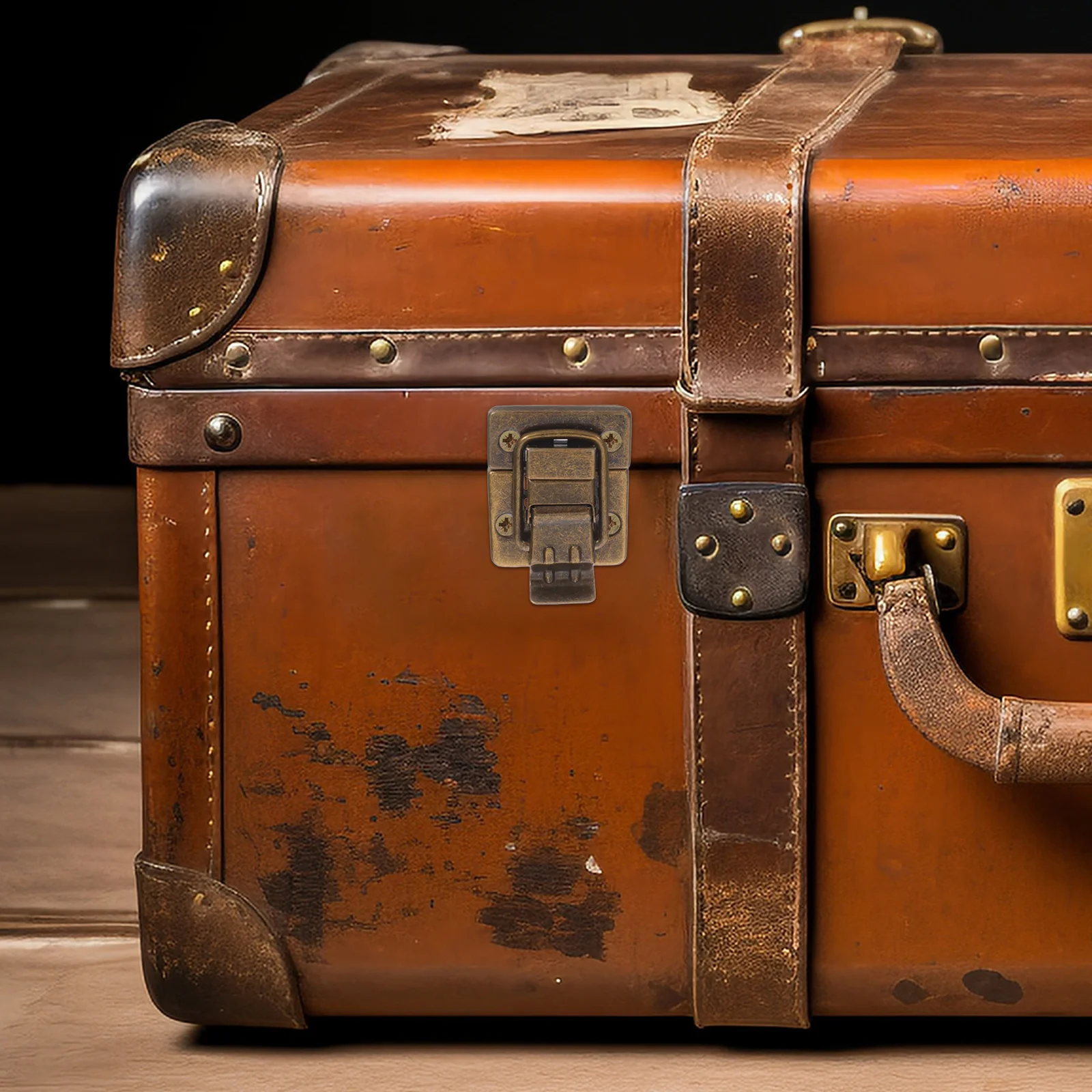 

6Pcs Retro Iron Box Latch Toggle Hasp Secure Lock Closure for Jewelry Case Wooden Chest Toolbox Box Lock Catch