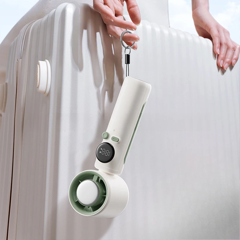 Ventilador de resfriamento de gelo de mesa - Ar condicionado dobrável de dupla finalidade com controle de temperatura LED e proteção contra sobrecarga pequeno e portátil