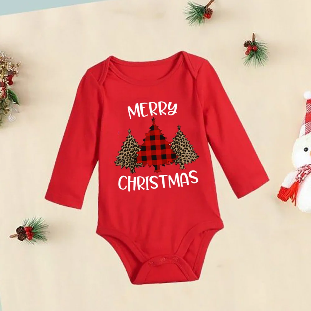 My First Christmas Toddler Bodysuit Baby Long Sleeve Romper Jumpsuit Infant Girls Boys Unisex Playsuit Outfit Xmas Party Clothes