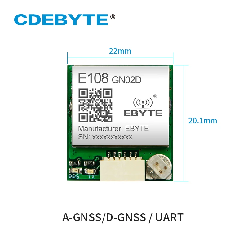 GPS Module E108-GN02D 10Hz BDS/GPS/GLONASS Multi-System Joint Positioning Wireless Module Multi-mode Satellite Position