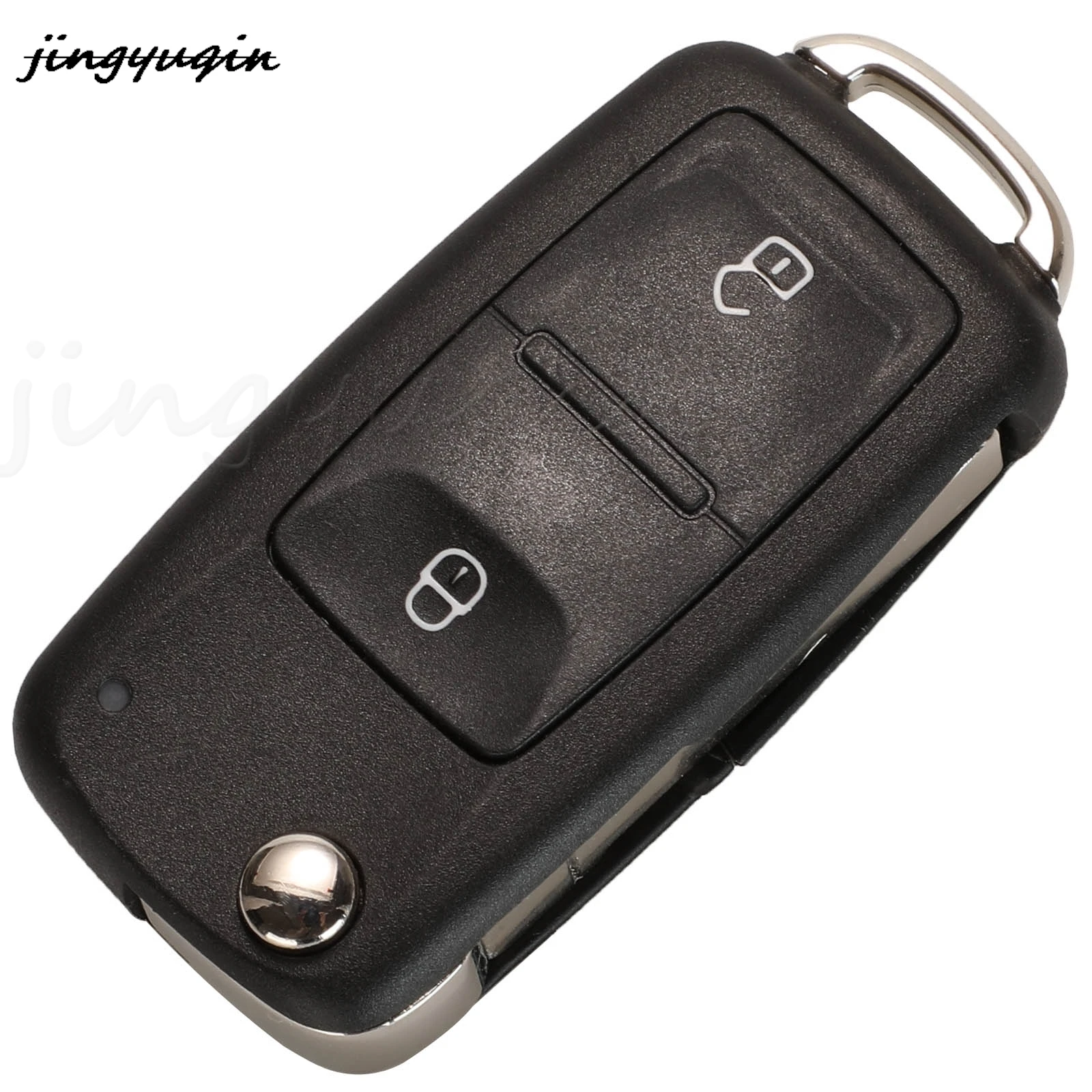 Jingyuqin-chaveiro remoto do carro, 7E0837202AD, 2BTN, 434Mhz, ID48 para VW, Amarok, transportador, besouro, Eos, assento, Skoda, Citigo, 5K0,