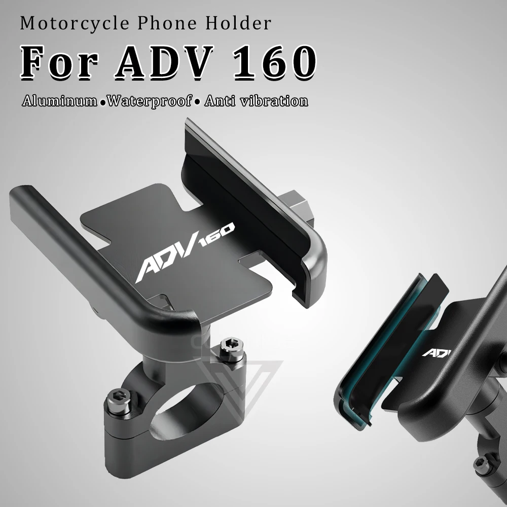 Stojak na telefon motocyklowy antywibracyjny stop aluminium wodoodporny uchwyt na telefon ADV 160 do akcesoriów Honda ADV160 2023 2024